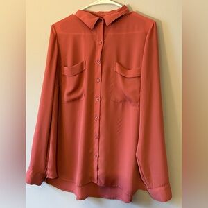 Apt 9 button down polyester top